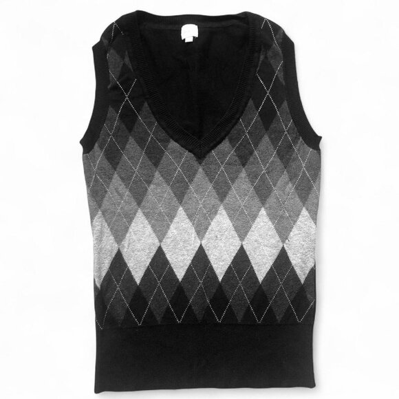 Suzy Shier Argyle Vest - Picture 2 of 5